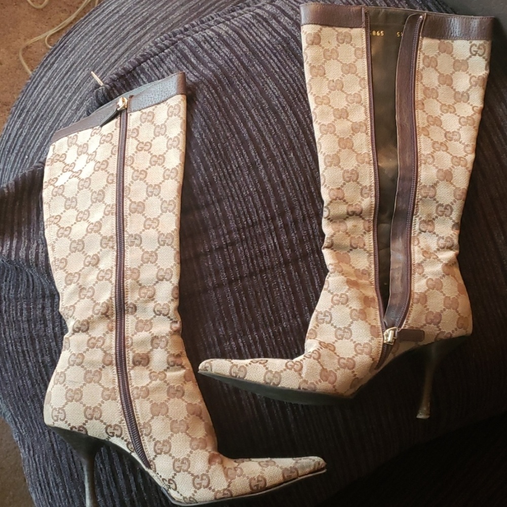 Vintage Women's Gucci Boot Heels SIZE 5 1/2 B